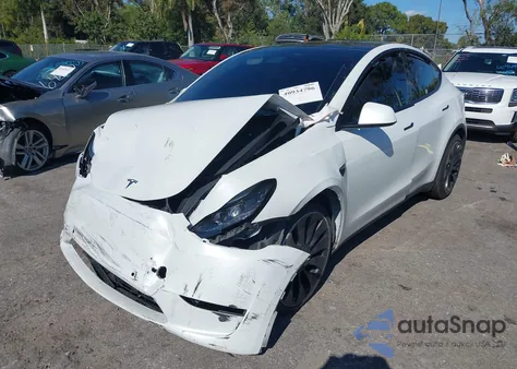 2022 Tesla Model Y Performance Dual Motor All-Wheel Drive из США, поврежденный, VIN 7SAYGDEF8NF379702